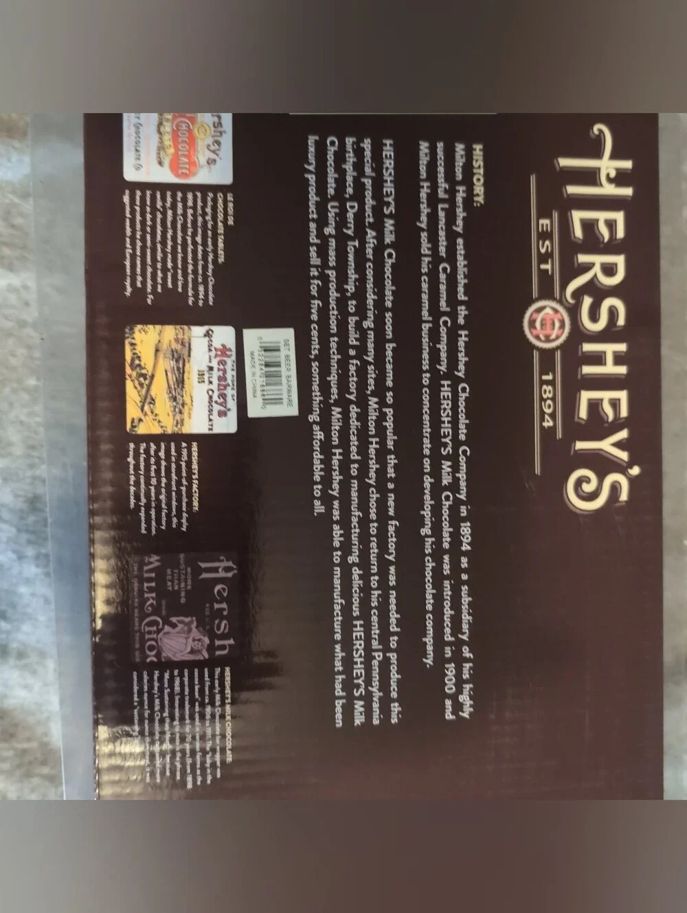 Hersheys Bar Set Coco & Milk Chocolate 1915 Design Glass Cup Pair Bottle Opener